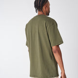 CAMISETA 270 GRAMOS, 100% ALGODÓN VERDE MILITAR