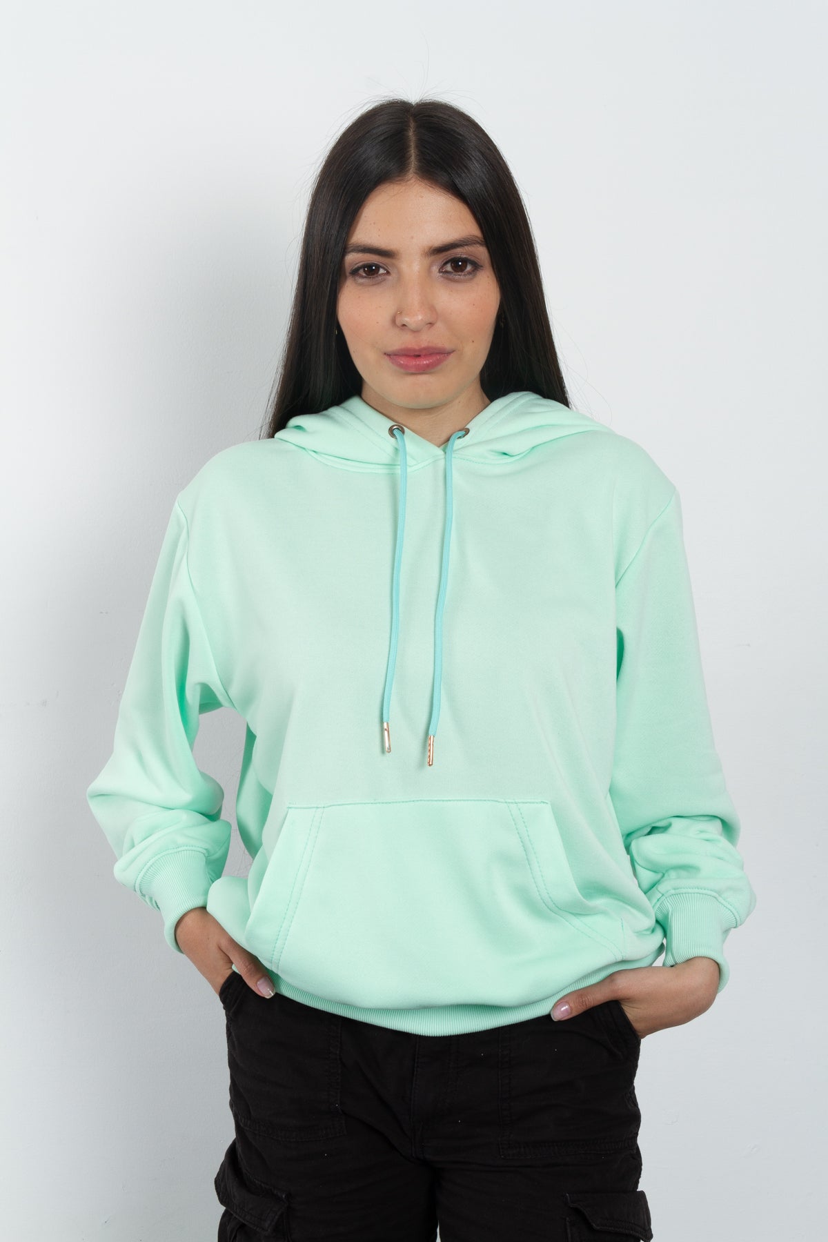 Hoodie mujer Menta