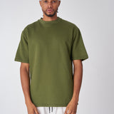 CAMISETA 435 GRAMOS, 100% ALGODÓN VERDE MILITAR