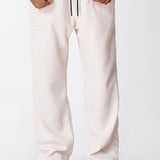 Sweet pant Marfil textura cuadros