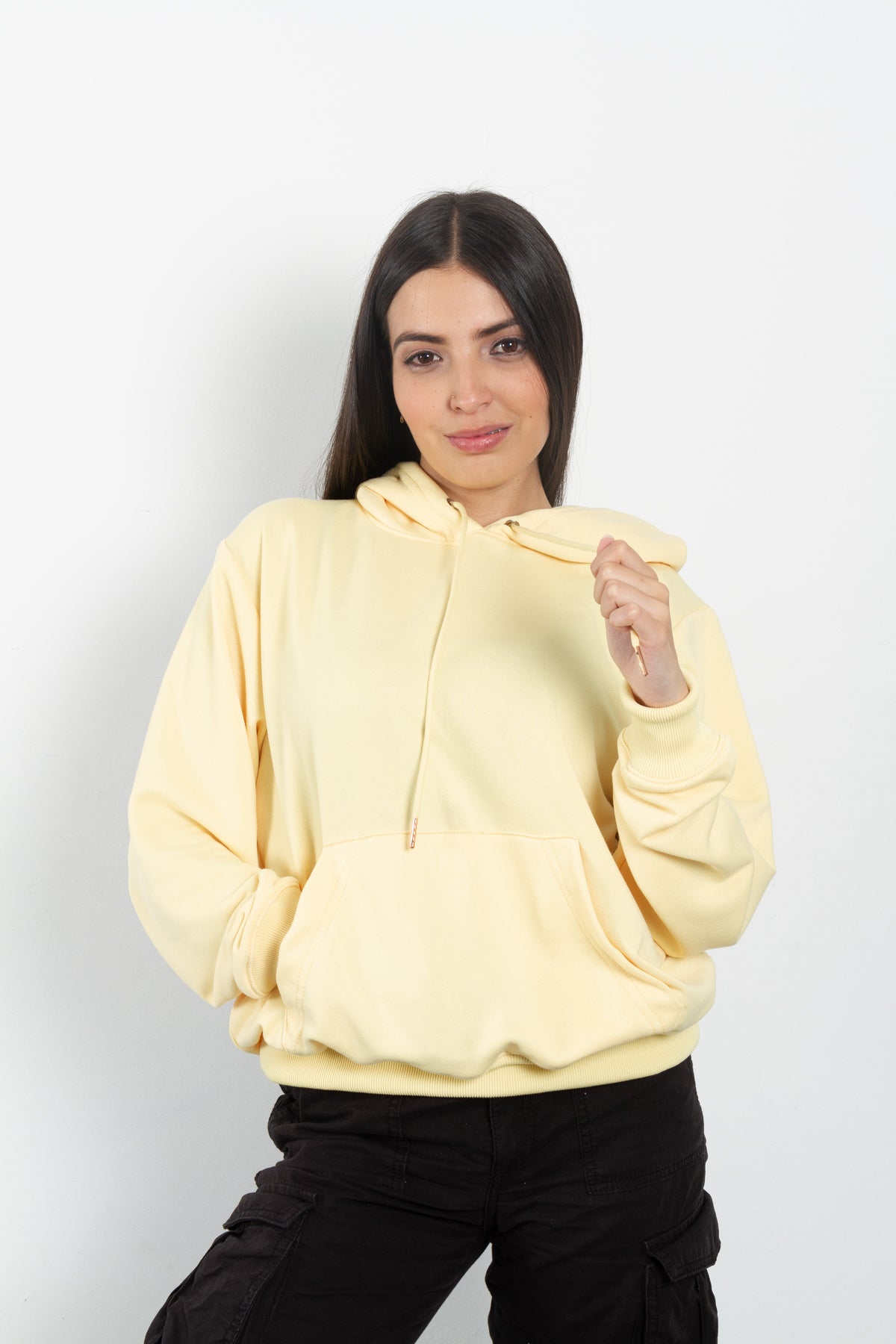 Hoodie mujer Amarillo SAVAGE MARCA DE ROPA