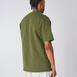 CAMISETA 435 GRAMOS, 100% ALGODÓN VERDE MILITAR