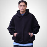 Hoodie 4 bolsillos Negro 400 gramos