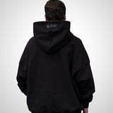 Hoodie 4 bolsillos Negro 400 gramos