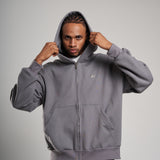 Zip Hoodie Gris 435 gramos 14336