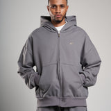 Zip Hoodie Gris 435 gramos 14336